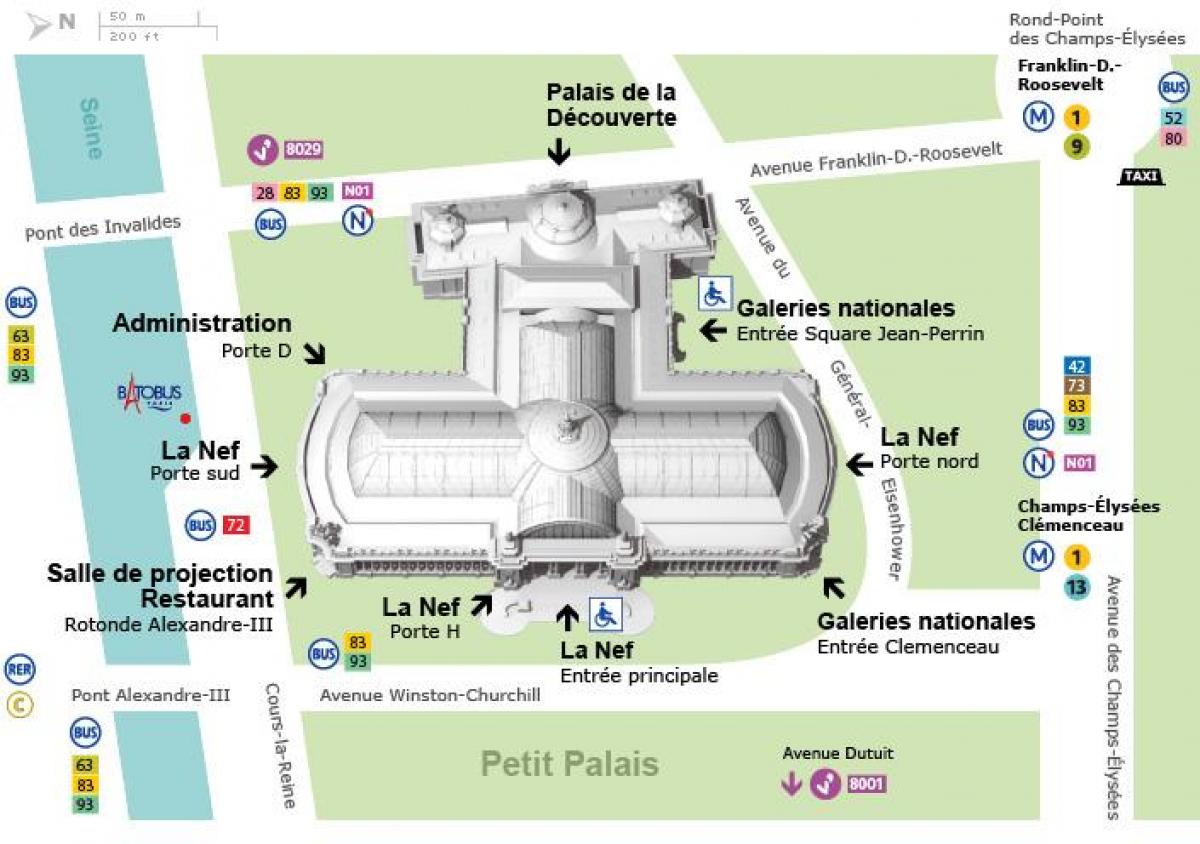 ਨਕਸ਼ਾ ਦੇ Grand Palais
