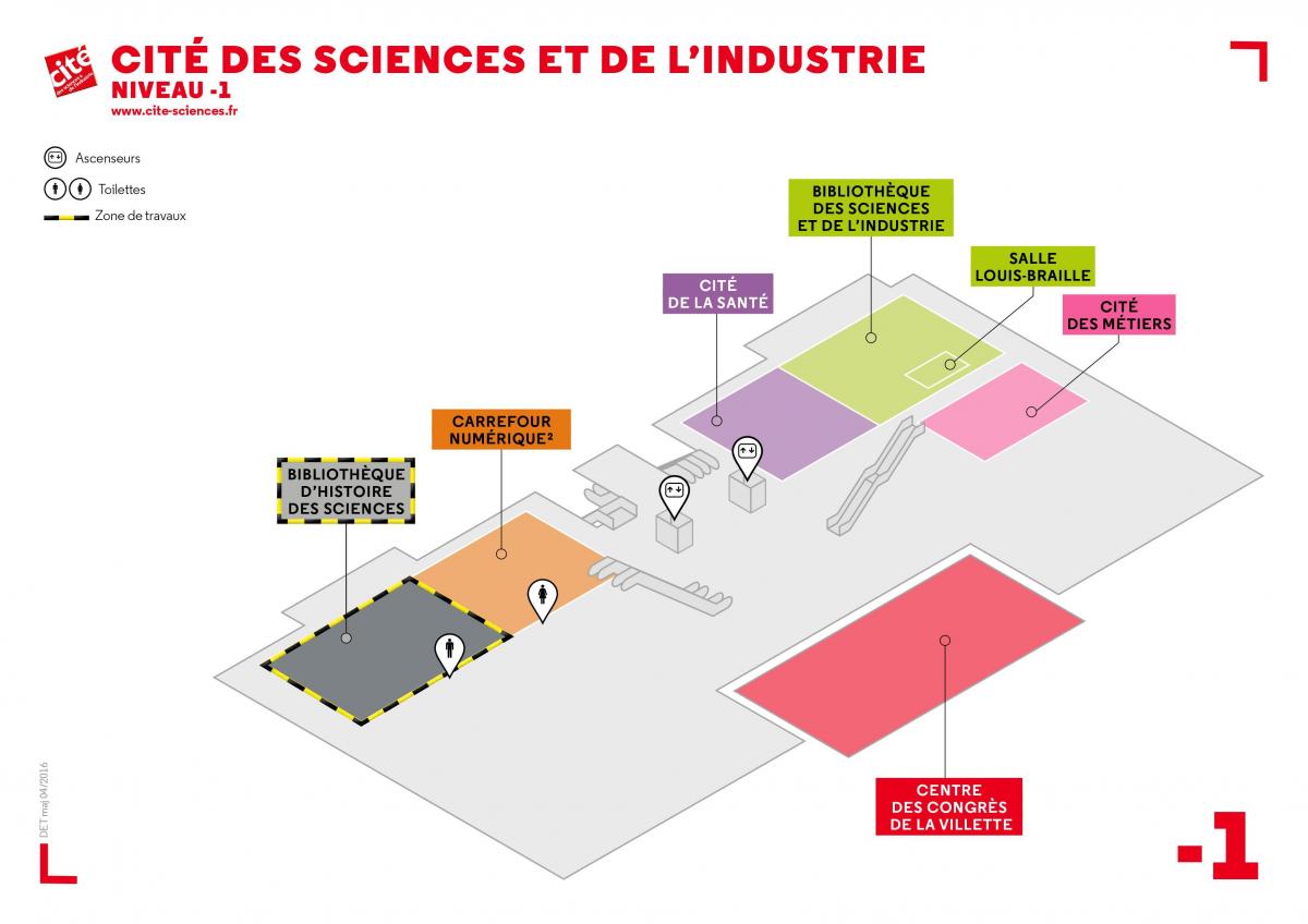 ਨਕਸ਼ਾ ਦੇ ਦਿਓ des Sciences et de l'Industrie ਪੱਧਰ -1