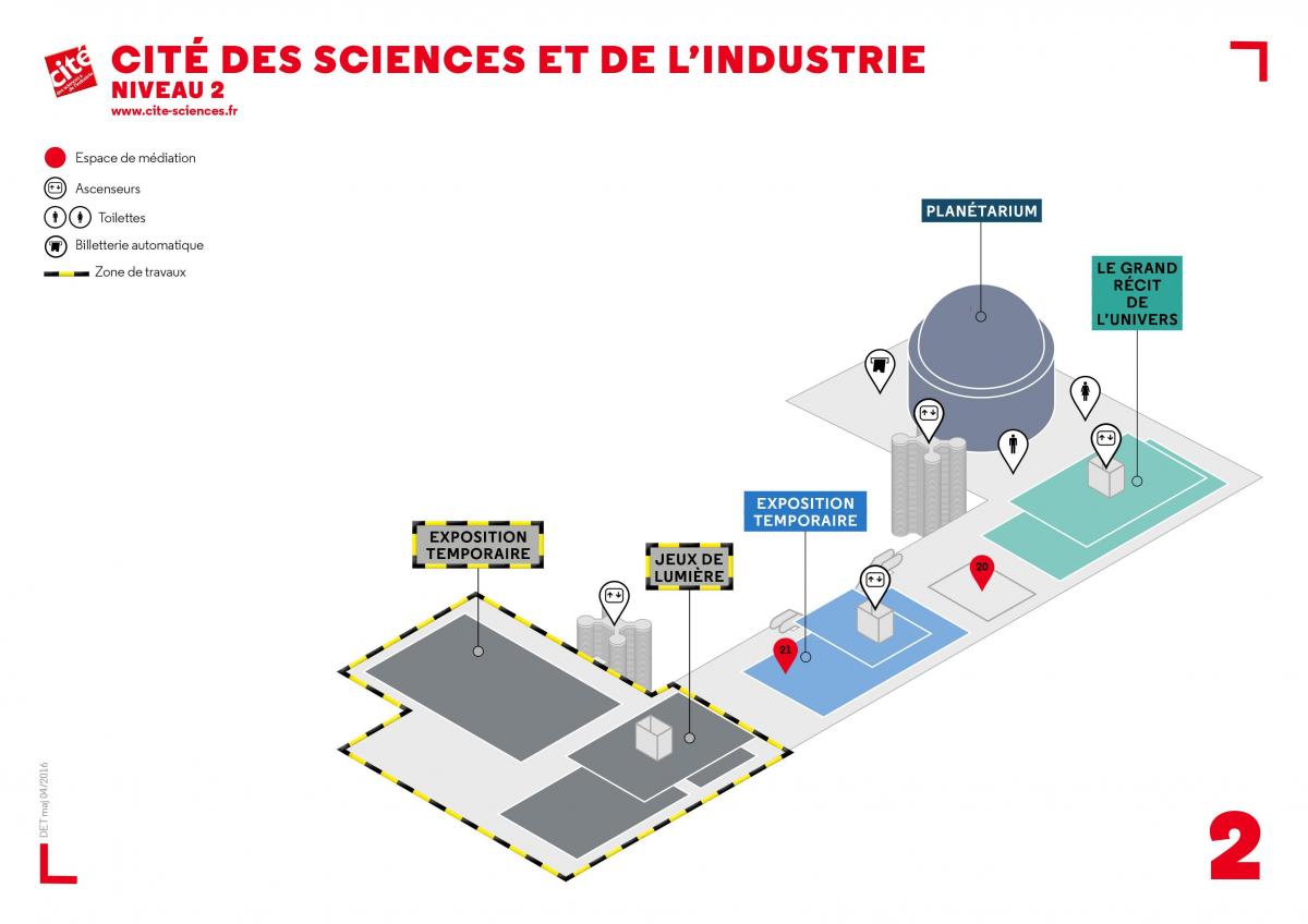 ਨਕਸ਼ਾ ਦੇ ਦਿਓ des Sciences et de l'Industrie ਪੱਧਰ 2
