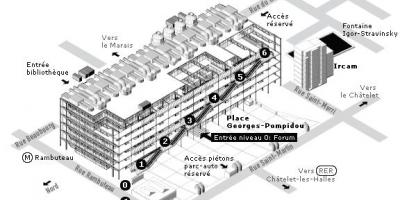 ਨਕਸ਼ਾ ਦੇ Pompidou Centre